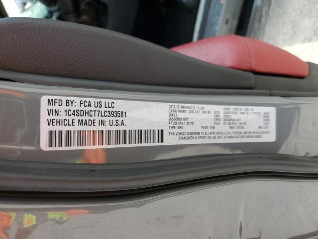 1C4SDHCT7LC393581 Dodge Durango R/t
