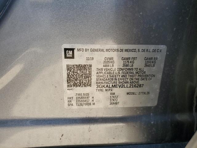 3GKALMEV2LL216287 GMC Terrain Sle