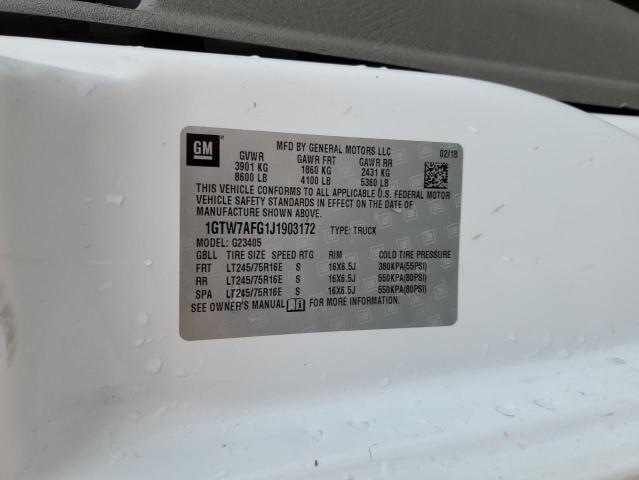 1GTW7AFG1J1903172 GMC Savana G2500