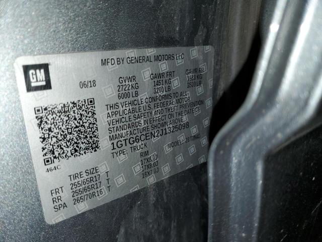 1GTG6CEN2J1325098 GMC CANYON SLE