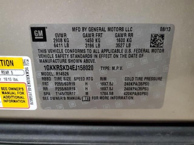 1GKKRSKD4EJ158020 GMC Acadia Slt-2