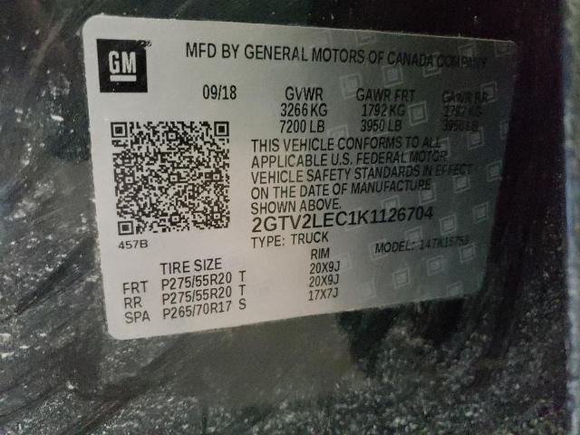 2GTV2LEC1K1126704 GMC Sierra Limited K1500