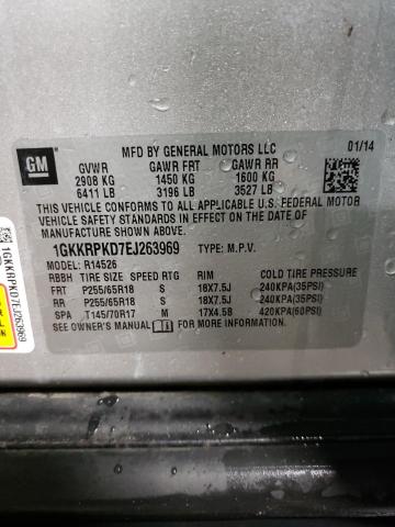 1GKKRPKD7EJ263969 GMC ACADIA SLE