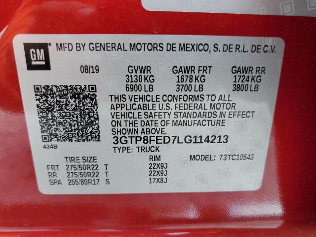 3GTP8FED7LG114213 GMC Sierra C1500 Denali