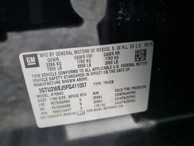 3GTU2WEJ5FG411057 GMC Sierra K1500 Denali