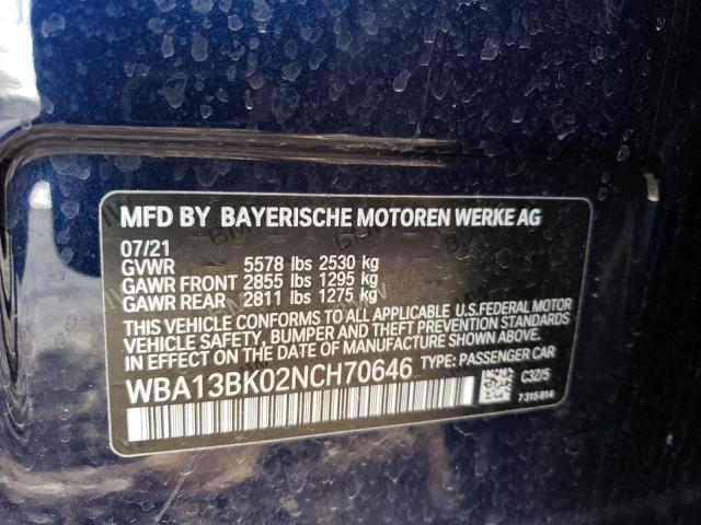 WBA13BK02NCH70646 BMW M550xi