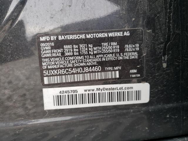 5UXKR6C54H0J84460 BMW X5 Xdrive50i