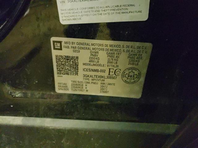 3GKALTEX9KL308507 GMC Terrain Sle