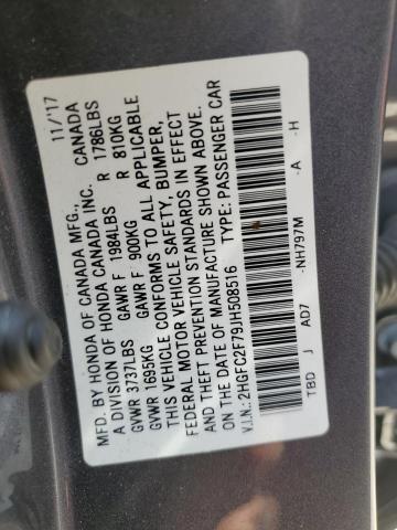 2HGFC2F79JH508516 Honda CIVIC EX