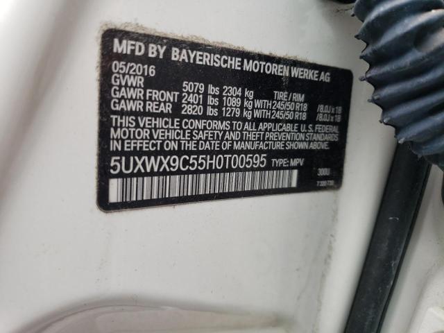 5UXWX9C55H0T00595 BMW X3 Xdrive28i