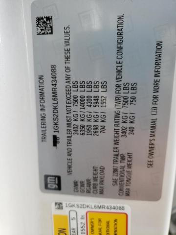 1GKS2DKL6MR434088 GMC YUKON DENALI
