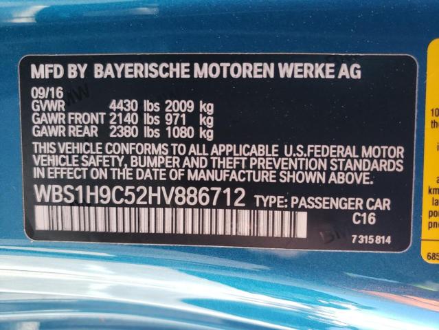 WBS1H9C52HV886712 BMW M2