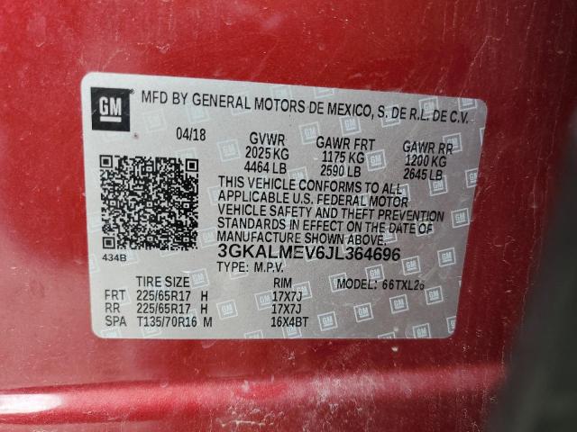 3GKALMEV6JL364696 GMC Terrain Sle
