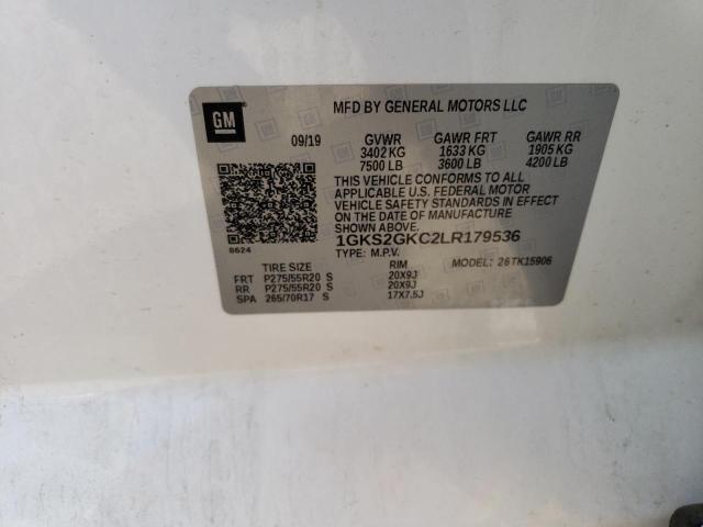 1GKS2GKC2LR179536 GMC Yukon Xl K1500 Slt