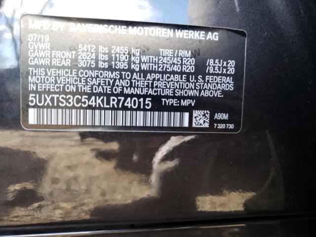 5UXTS3C54KLR74015 BMW X3 Xdrivem40i