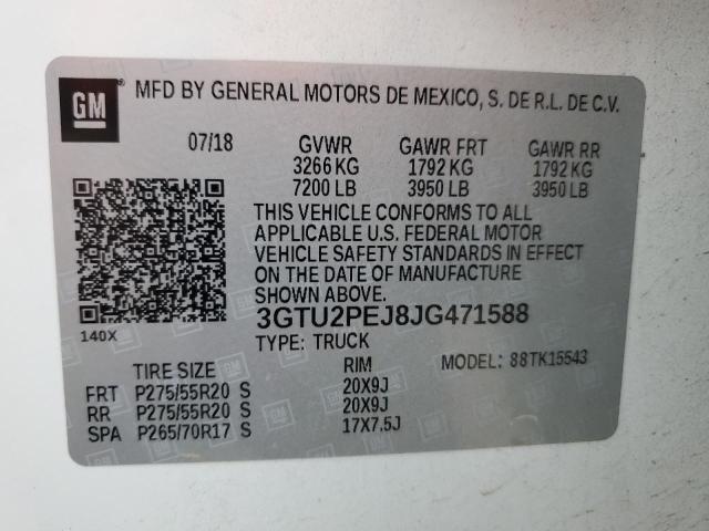 3GTU2PEJ8JG471588 GMC Sierra K1500 Denali