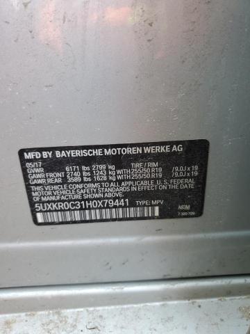 5UXKR0C31H0X79441 BMW X5 Xdrive35i