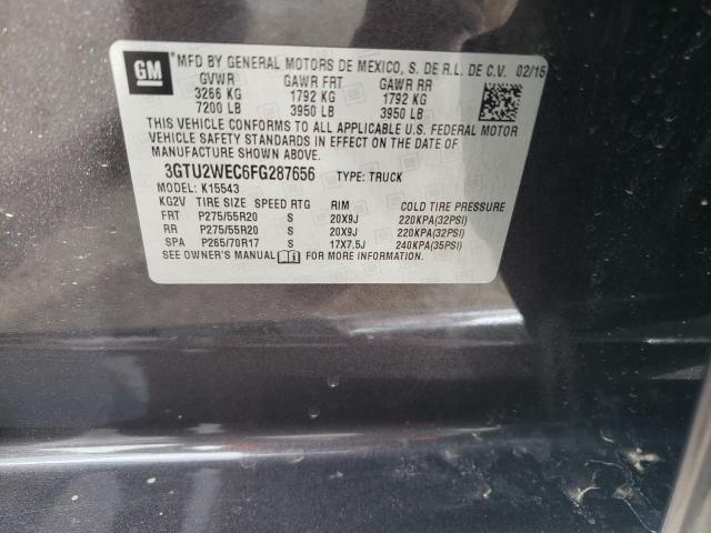 3GTU2WEC6FG287656 GMC Sierra K1500 Denali
