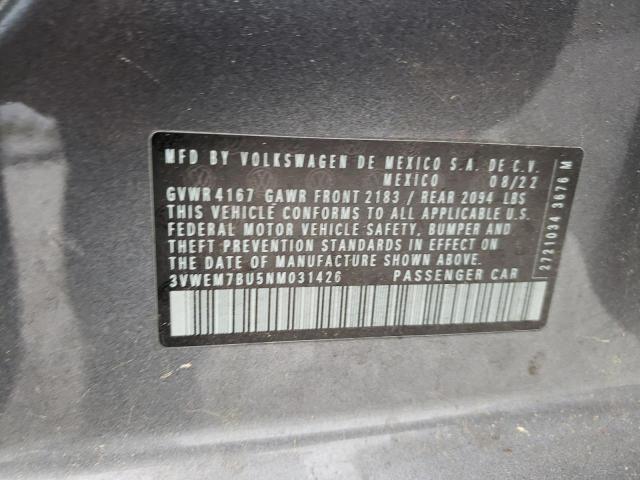 3VWEM7BU5NM031426 Volkswagen JETTA SE