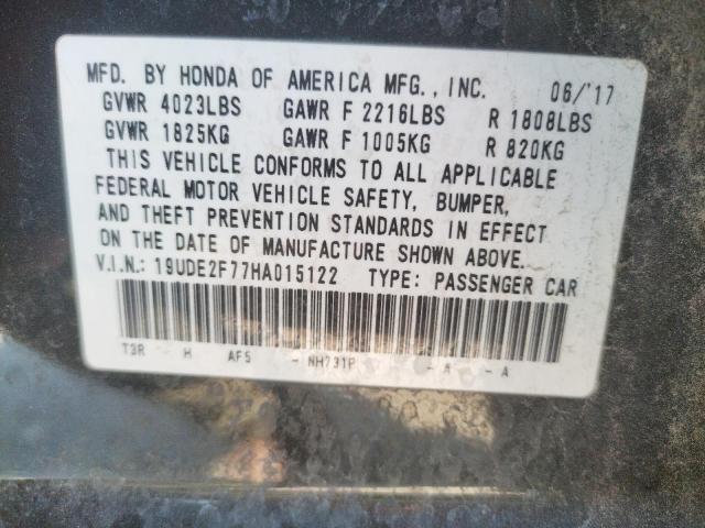 19UDE2F77HA015122 Acura Ilx Premium Tech