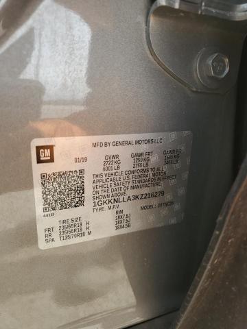 1GKKNLLA3KZ216279 GMC ACADIA SLE