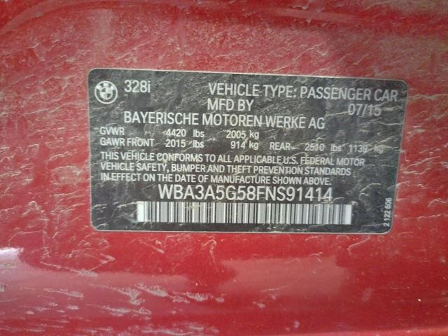 WBA3A5G58FNS91414 BMW 328 I