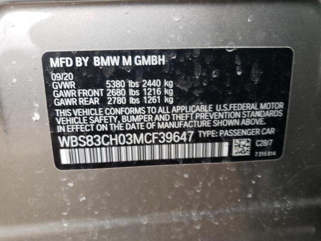 WBS83CH03MCF39647 BMW M5