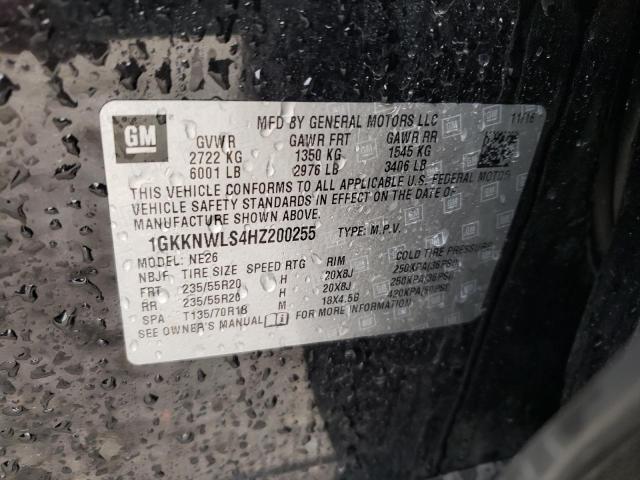 1GKKNWLS4HZ200255 GMC Acadia Slt-2