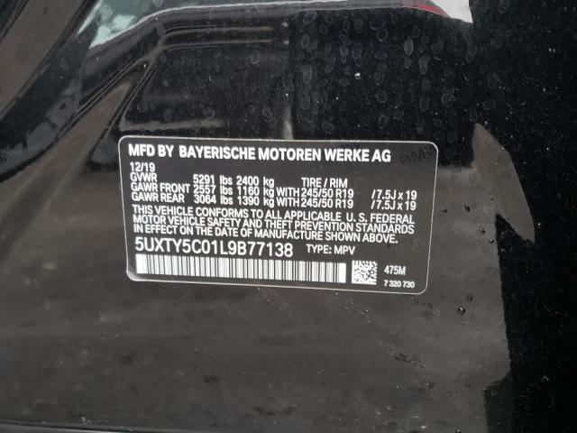 5UXTY5C01L9B77138 BMW X3 Xdrive30i