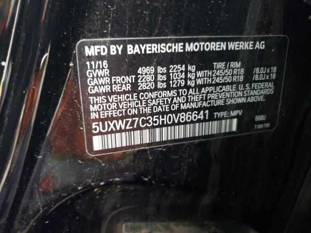 5UXWZ7C35H0V86641 BMW X3 Sdrive28i