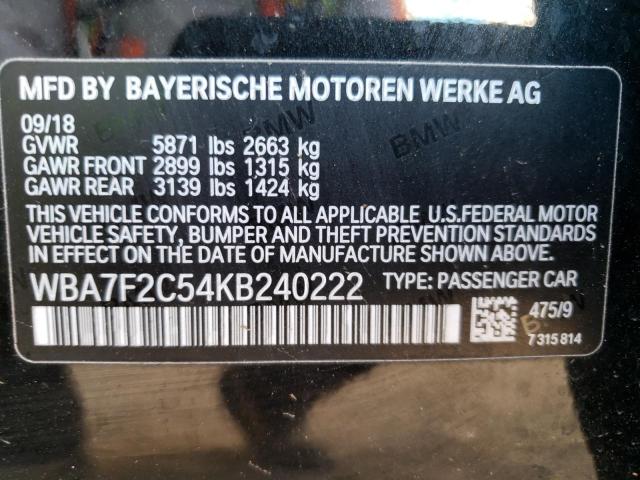 WBA7F2C54KB240222 BMW ALPINA B7