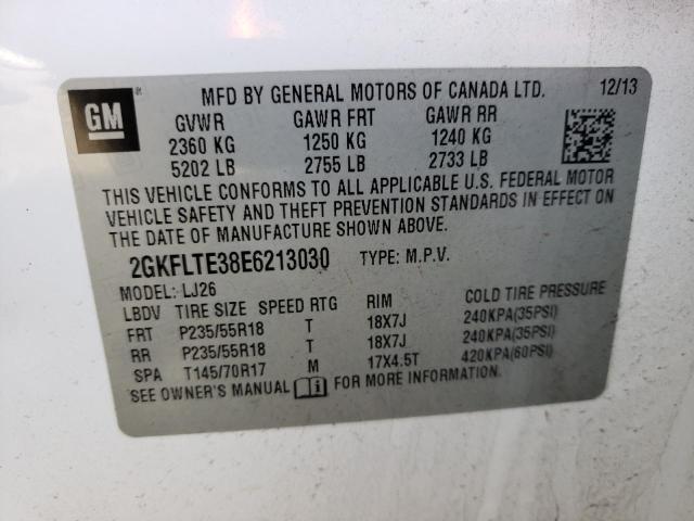 2GKFLTE38E6213030 GMC Terrain Slt