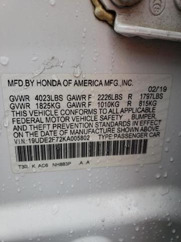 19UDE2F72KA005802 Acura Ilx Premium