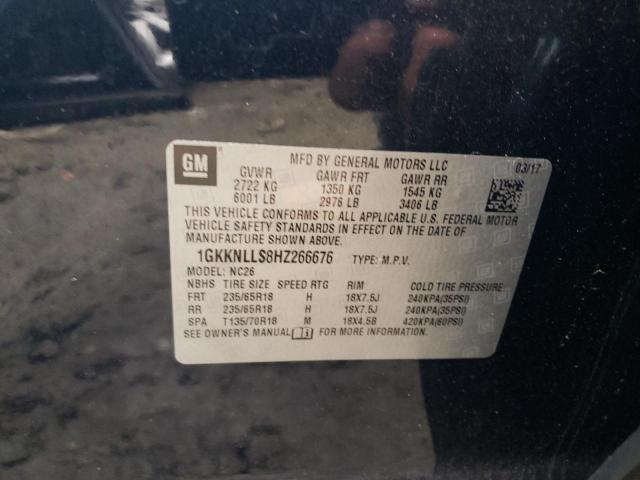 1GKKNLLS8HZ266676 GMC ACADIA SLE