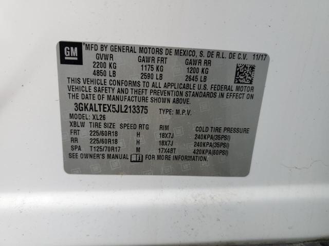 3GKALTEX5JL213375 GMC Terrain Sle