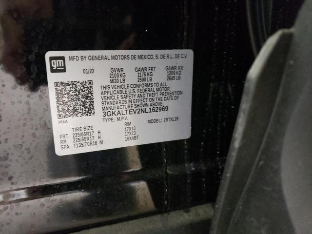 3GKALTEV2NL162969 GMC Terrain Sle