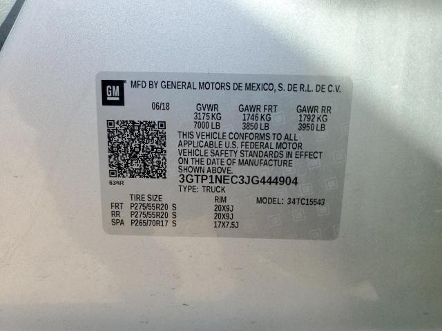 3GTP1NEC3JG444904 GMC Sierra C1500 Slt