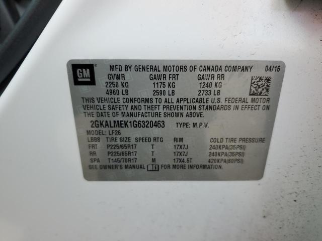 2GKALMEK1G6320463 GMC Terrain Sle