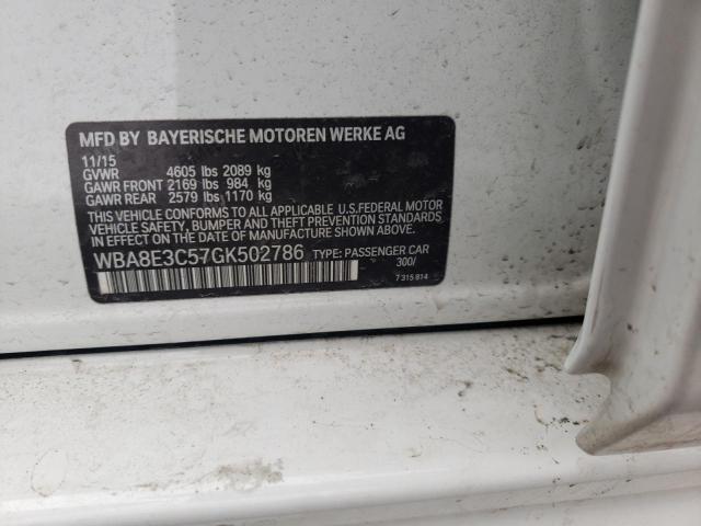 WBA8E3C57GK502786 BMW 328 Xi Sulev