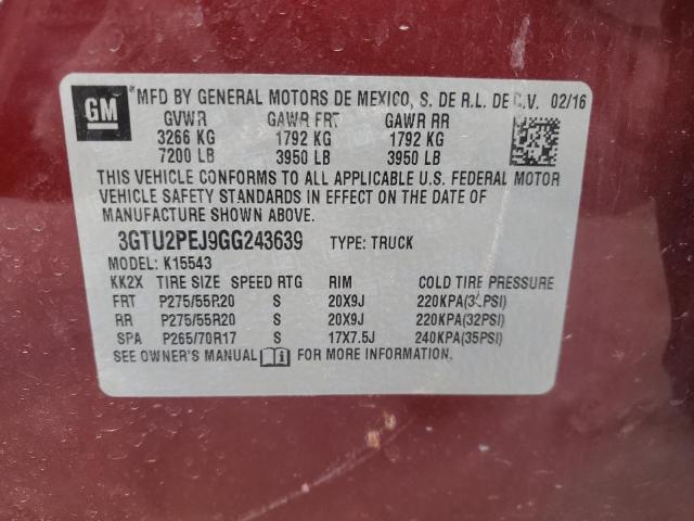 3GTU2PEJ9GG243639 GMC Sierra K1500 Denali
