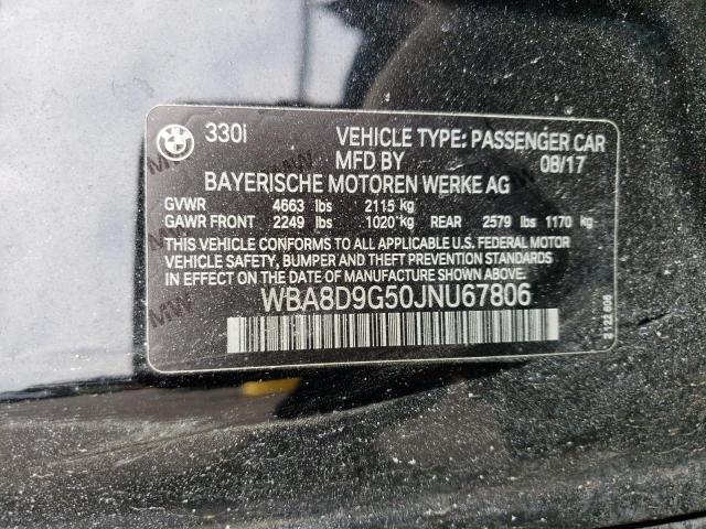 WBA8D9G50JNU67806 BMW 330 XI