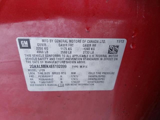 2GKALMEK4E6192099 GMC Terrain Sle