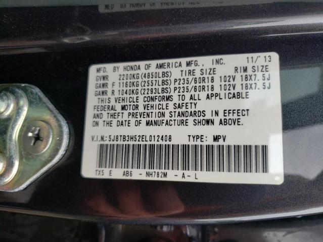 5J8TB3H52EL012408 Acura Rdx Technology