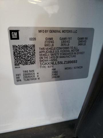 1GKKNLLS5LZ189693 GMC Acadia At4