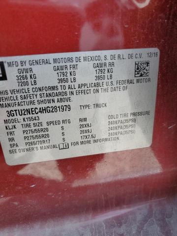 3GTU2NEC4HG281979 GMC Sierra K1500 Slt