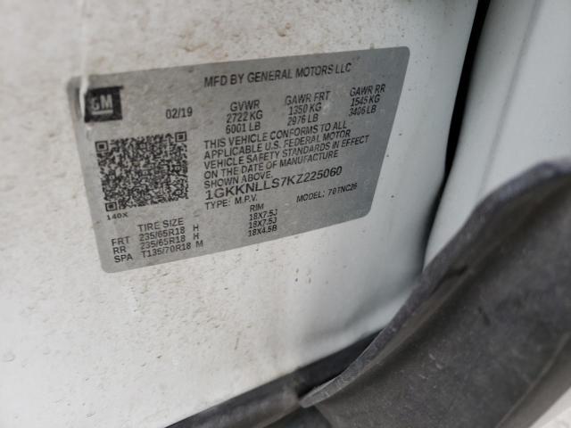 1GKKNLLS7KZ225060 GMC ACADIA SLE