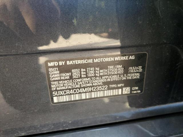 5UXCR4C04M9H23522 BMW X5 Sdrive 40i