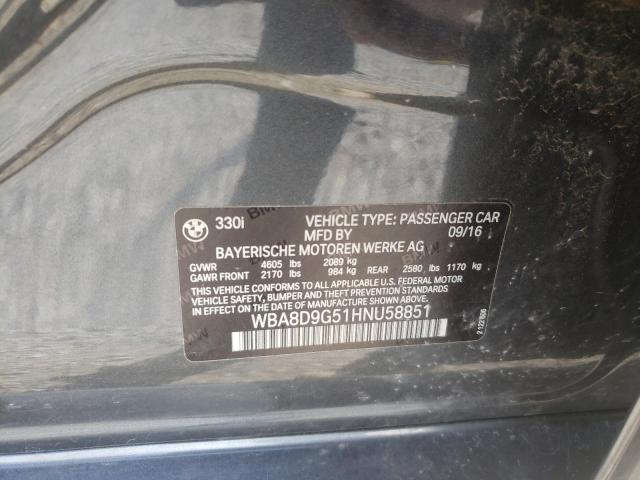 WBA8D9G51HNU58851 BMW 330 XI