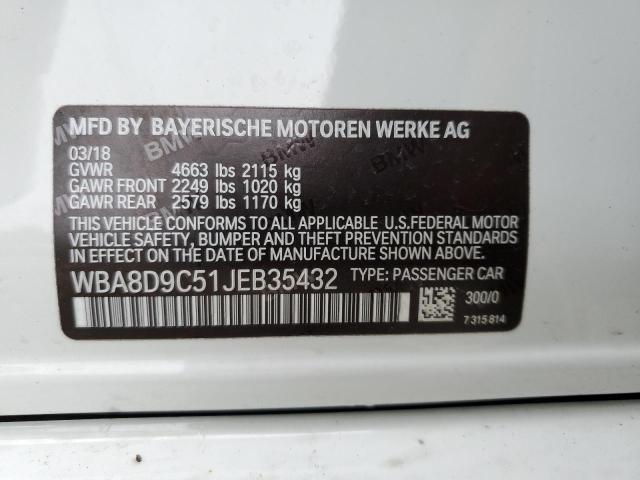 WBA8D9C51JEB35432 BMW 330 XI