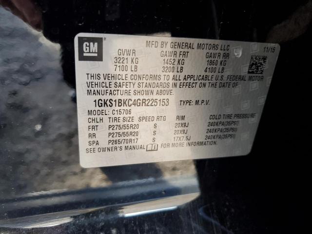 1GKS1BKC4GR225153 GMC YUKON SLT
